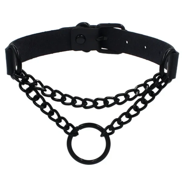 collier en cuir pour femme