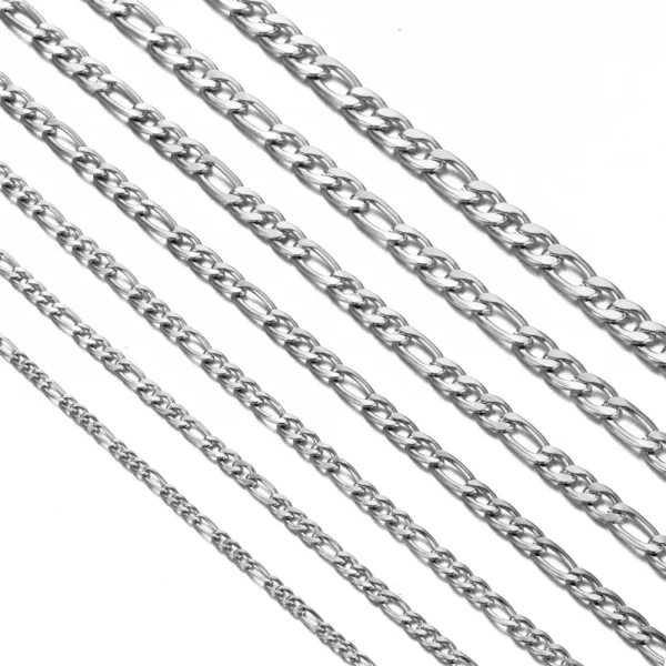 Chaine Argentée mailles 8mm