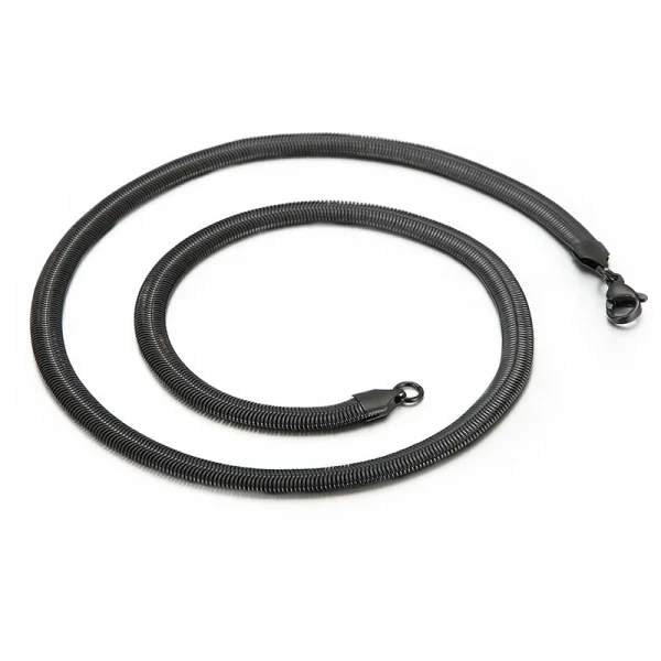 chaîne acier noire élégante