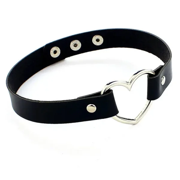 collier cuir à boucle pour femme