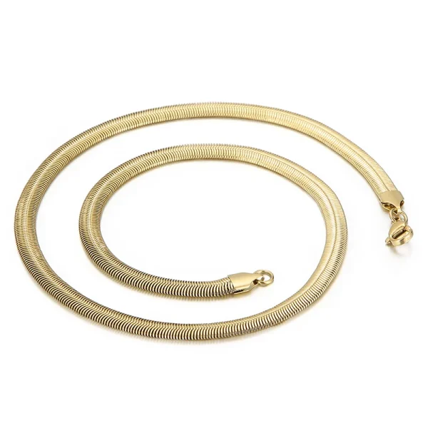 collier en acier doré
