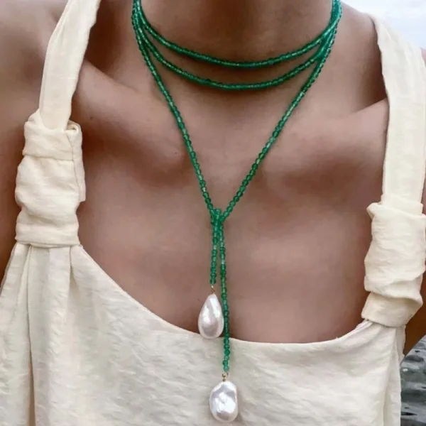 collier ajustable motif coquillage